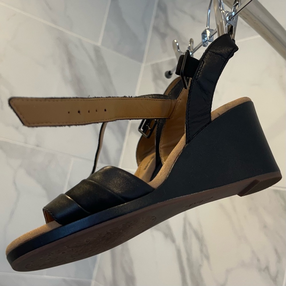 Clark’s Strappy Wedge Heels